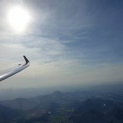 Flugwegposition um 16:06:32: Aufgenommen in der Nähe von Gemeinde Faistenau, 5324 Faistenau, Österreich in 2278 Meter